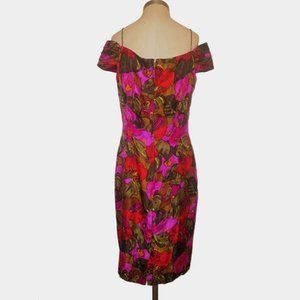 80’s Silk Floral Dress by Gillian main image 1